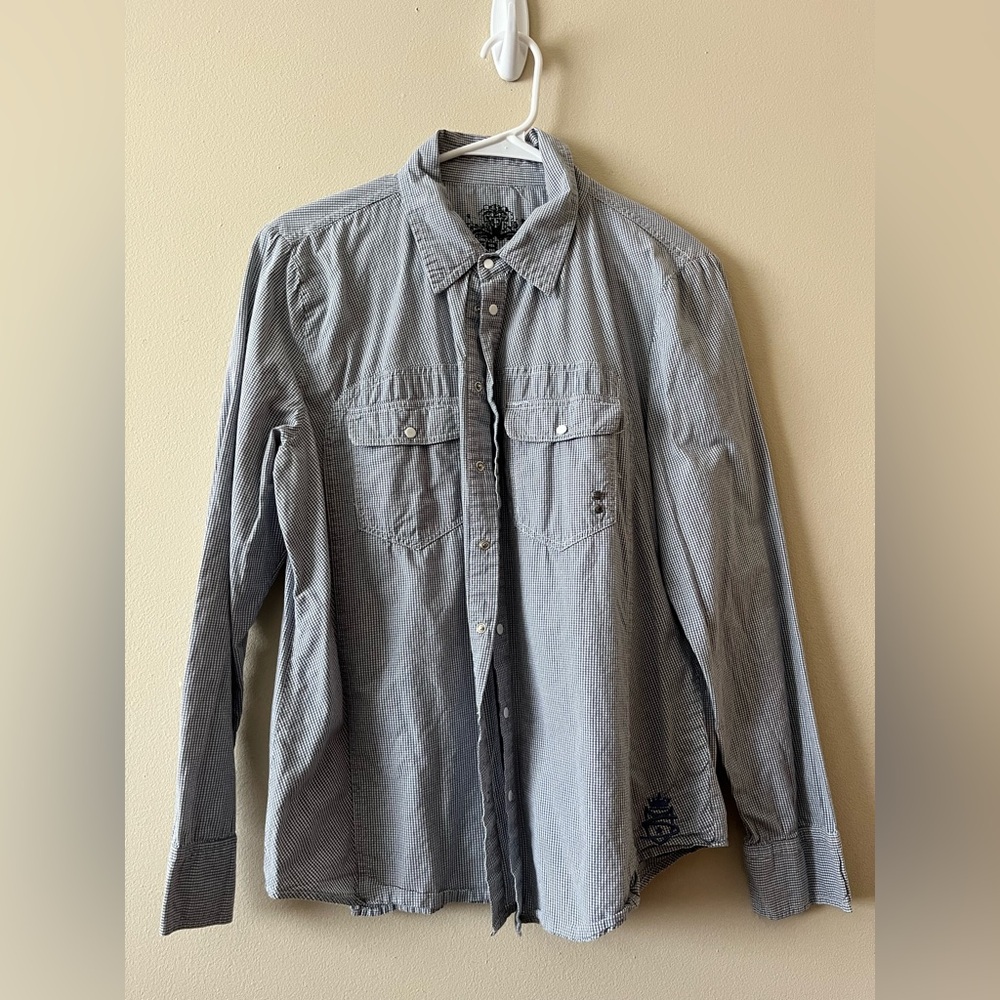 Silver Jeans 100% Cotton Snap Button-Up Flannel